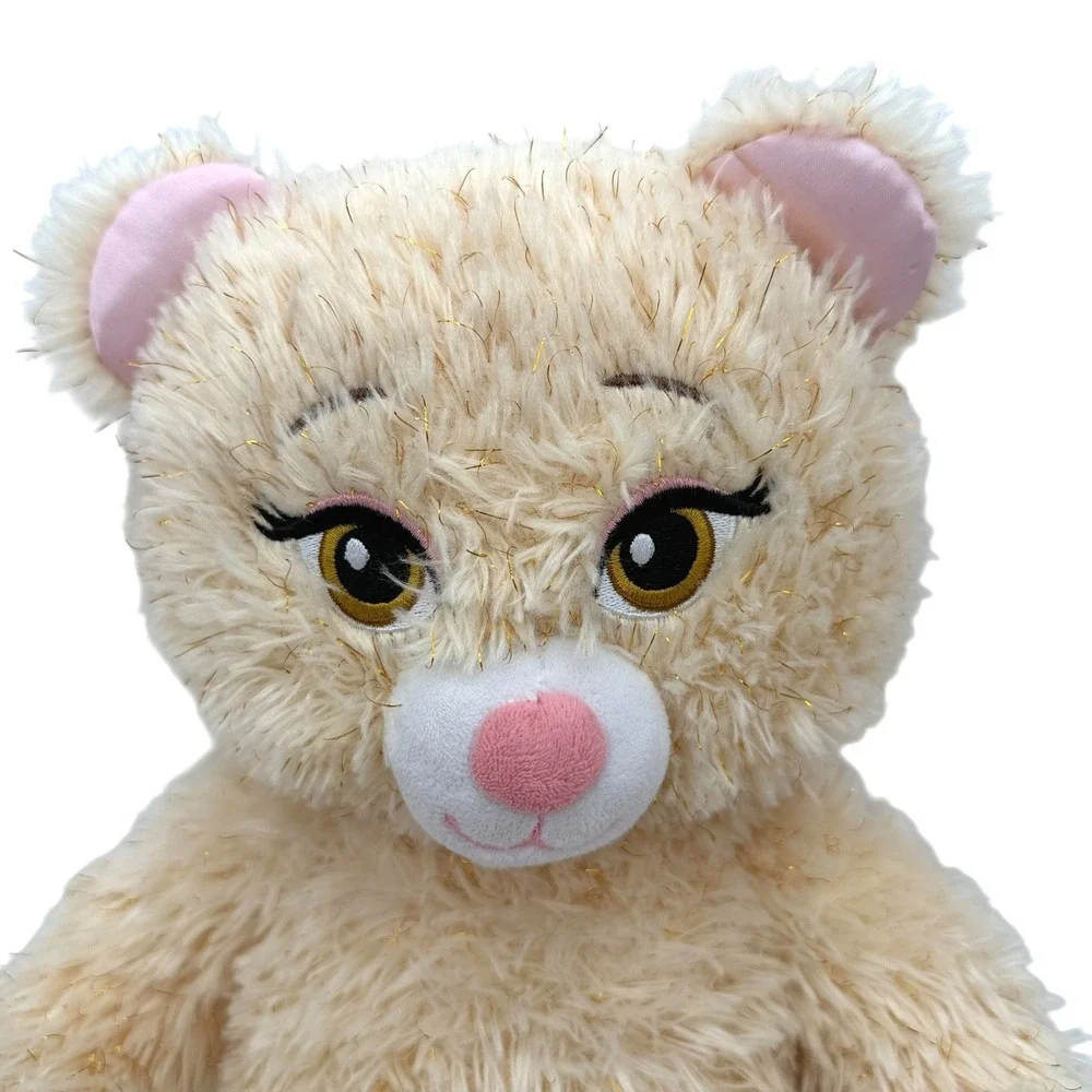 Build-A-Bear Disney Beauty‎ and the Beast Teddy Bear Plush Gold Sparkle 17